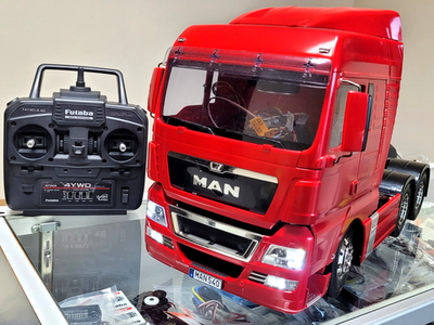 Tamiya R/C 1/14 MAN TGX 26.540 6x4 XLX Semi Truck +MFC-01 LED