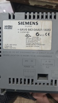 siemens simatic touch panel TP277 6''