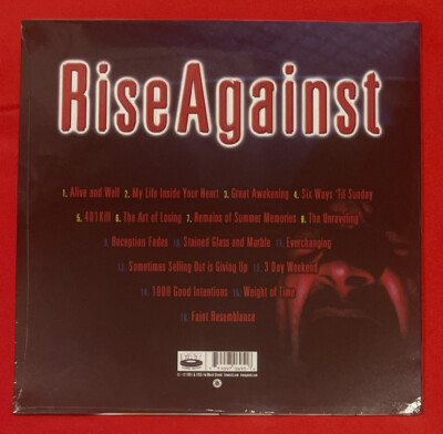 中古　Rise Against The Unraveling レコード Rise Against - The Unraveling Red w/White Splatter Color Vinyl LP