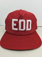 Vintage USA MADE New Era Pro EDD Military Trucker Hat Snapback Dad Cap