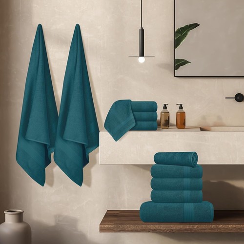 Luxury Bath Towels Sets 100% Pure Cotton 800GSM Soft Face Hand Jumbo Bath Sheets - Picture 62 of 69
