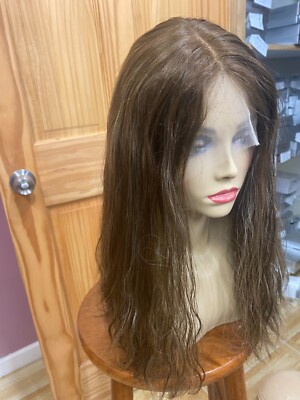 Malky Wig Sheitel European Multidirectional Lace Top 17'' Brown with Highlights