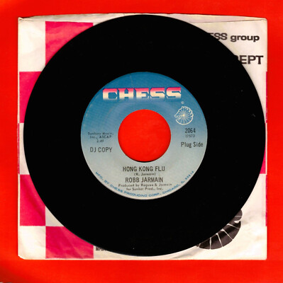 ROBB JARMAIN HONG KONG FLU EXOTIC FREAKBEAT ROCKER PROMO 45 RPM RECORD