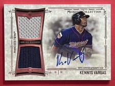 2015 Topps Museum Collection Dual Patch Auto Kennys Vargas 222/299 SSD-KV Twins