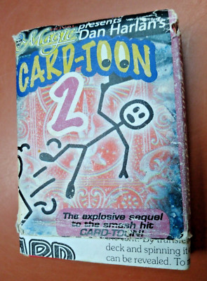 Card-Toon 2 Dan Harlan Deck Of Magic Cards Damaged Packaging Used Condition