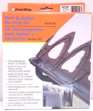 Frost King RC30 Roof & Gutter De-icing Kit 30 Foot Electric Snow Melt Cable NEW