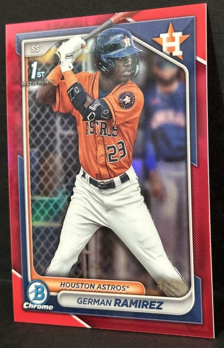 2024 Bowman Chrome Baseball Astros 1st Bowman German Ramirez Red