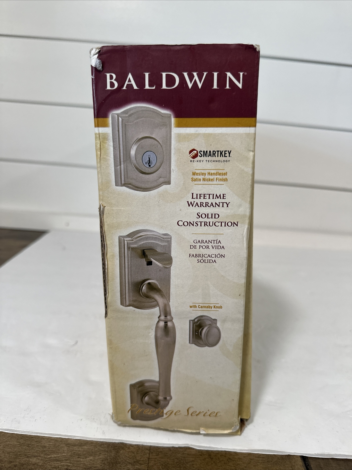 Baldwin Prestige Series Wesley Handleset Carnaby Knob Double Cylinder