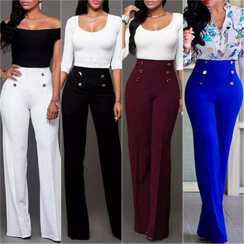 High waisted ladies hot sale trousers