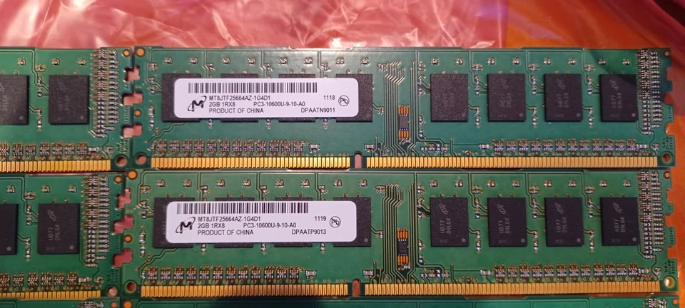 Lot 8x 2GB MICRON PC3-10600U MT8JTF25664AZ-1G4D1 DDR3 ECC SERVER RAM TOTAL 16GB - Image 4 of 4