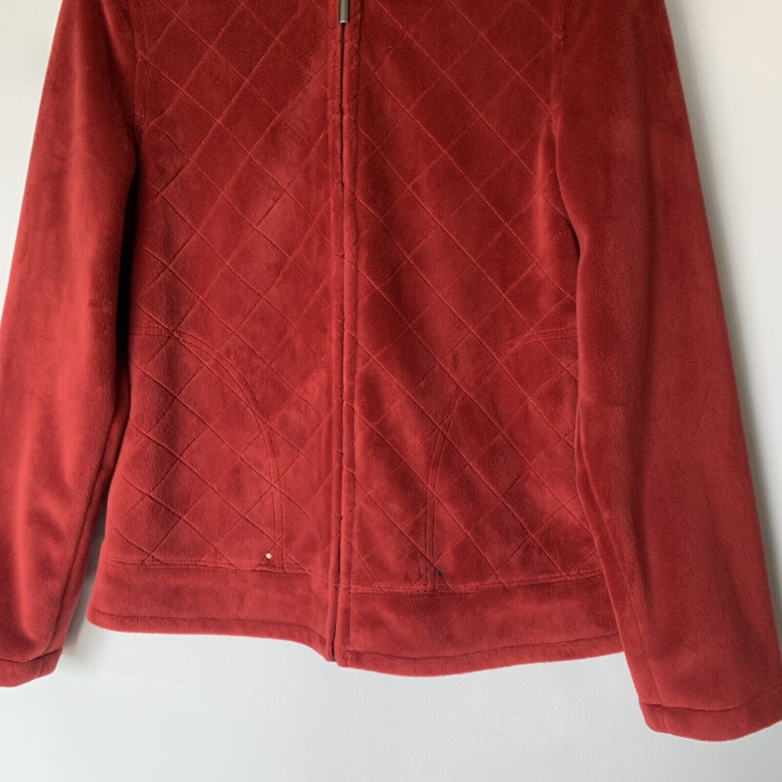 Pendleton Woman's Maroon Full Zip Long Sleeve Fle… - image 3
