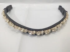 Premium Quality Crystal Stoned Leather Bridle Browband All Sizes.