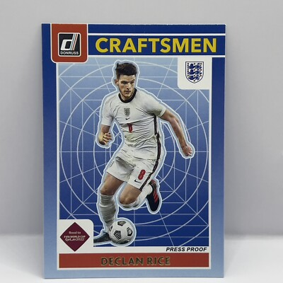 #ad #ad 2021 22 Panini Donruss Road To World Cup Declan Rice Craftsmen #13 Press Proof $1.99