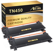 2x TN450 Toner Cartridge for Brother HL-2270DW HL-2280DW HL-2240 Intellifax 2840