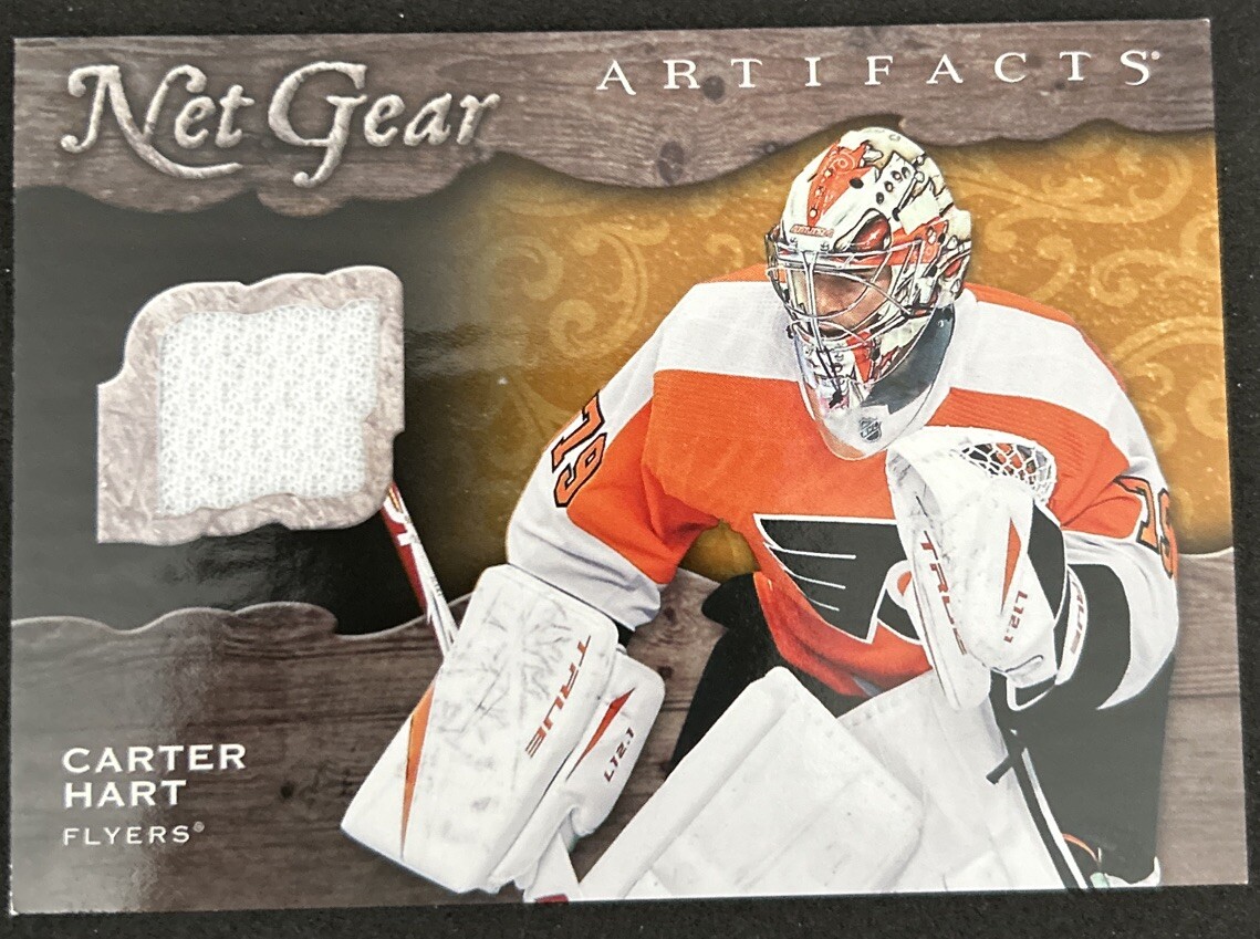 2021-22 Artifacts Carter Hart Jersey Net Gear Philadelphia Flyers #NG-CH