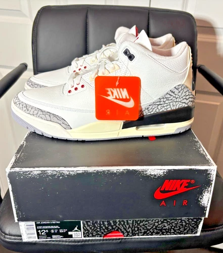 Size 12.5 - Jordan 3 Retro Mid White Cement Reimagined