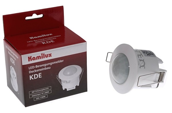 Decken Bewegungsmelder 360° Pir Led Geeignet 1200W Einbau Bewegungs Melder Flat-image