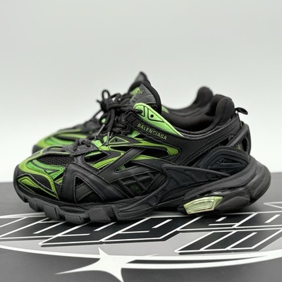 Size 41 (8 US) - Balenciaga Track 2 Trainer ' Black Green ' | GOOD CONDITION!