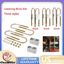 2"/3"/ 4‘’ Drop with U-Bolts & Hardware Leaf Spring Lowering Block Kits Pair