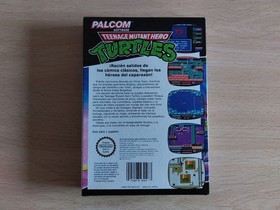 Caja, corcho y manual de reemplazo del Teenage Mutant Hero Turtles para NES