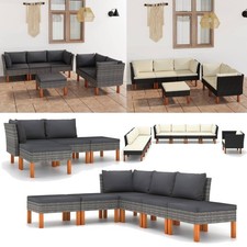 Garten Lounge Set mit Kissen Essgruppe Lounge Möbel Sofa Gartenset Sitzgruppe