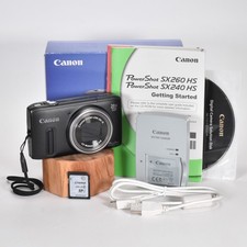 Canon PowerShot SX260 HS Digital Camera 12.1MP 20x Optical Zoom GPS 64GB SD NIB