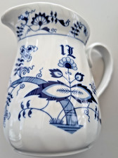 Porzellan Zwiebelmuster Krug, Kanne Milchkrug Wasser-, Saftkanne 1,0 L neuwertig