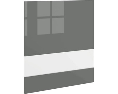 PICCANTE Smart Segmentglastür für Oberschrank 60 x 70 cm LAQUER ANTHRACITE hochg