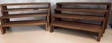 2 Set Wooden Riser Display Stands 4 Tier Stackable Cupcake Stand