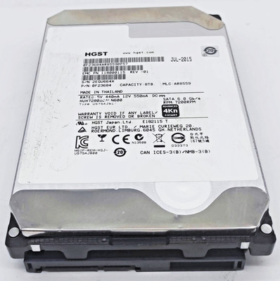 8TB HGST HUH728080ALN600 118000115 EMC 7200rpm 3,5'' SATA HDD Festplatte