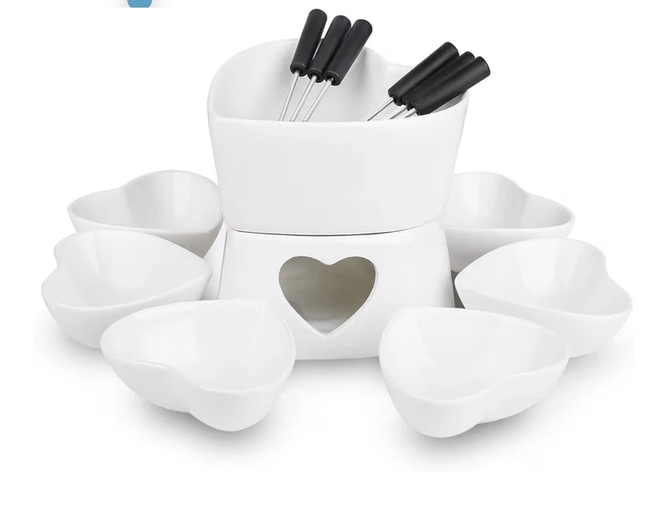 Zen Kitchen Fondue Pot Set - New In Box