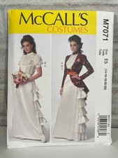 McCall's M7071 Misses Costume Steampunk Victorian Jacket Blouse Skirt Size 14-22