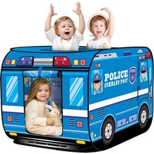 Pop Up Play Tent for Kids Aged 3-5 Years Old Boys and Girls : Police Car Play...