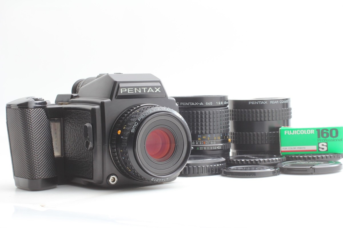 ❁完動品❁PENTAX SMC Pentax-A 645 45mm F2.8 Exc+5 : Pentax 645 SMC PENTAX-A 45mm F2.8, 75mm F2.8, 120 Film