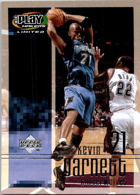 2001-02 UD PlayMakers Limited #56 Kevin Garnett basketball card 6FFFF