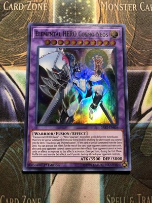 *** ELEMENTAL HERO COSMO NEOS *** 1ST EDITION SUPER RARE-EN004 YUGIOH! |  eBay