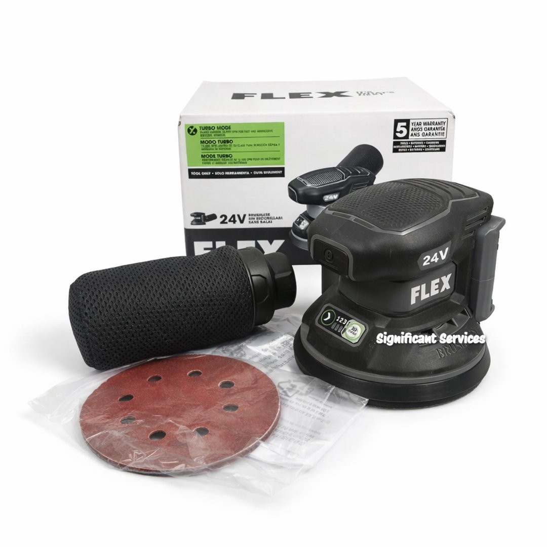 FLEX FX3411-Z 24V Brushless 5" Random Orbital Sander 13000 OPM Cordless Tool