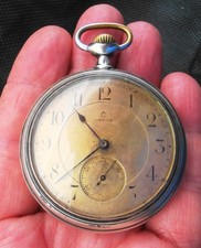 Orologio da tasca uomo ultra+vecchio+antico+omega grand prix 1900 funziona senza problemi+ottimo