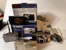 4 VTG Olympus 3 Digital 1 Film Camera Korea Japan C50 D100 D450 Accura 90 PARTS