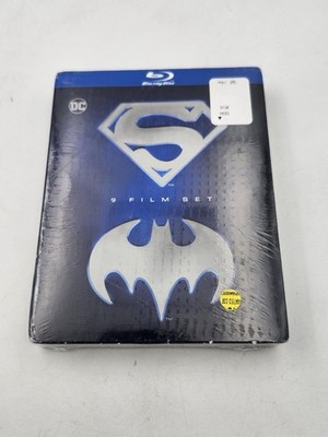 Superman Batman 9 Film Set Blu-ray DC Superhero Movies Warner Bros New Sealed