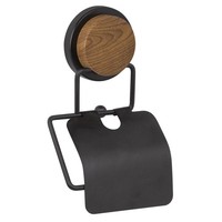 Papierrollenhalter Toilettenpapierhalter Klopapierhalter Schwarz 21X12,5 Cm