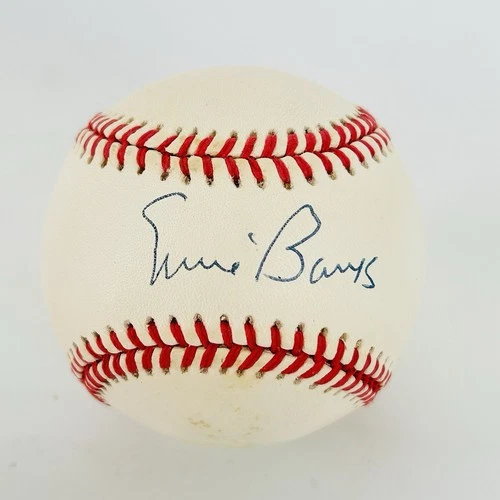 Ernie Banks Autographed Official Baseball Field of Dreams Mr Cub