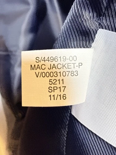 Banana Republic Men’s MAC JACKET-P Gray Lined Cotton Mac Jacket Button M image 5