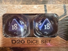 ULTRA PRO Blue/White D20 Dice Set Polyhedral ...