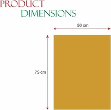 Gold Wrapping Tissue | Size 50x75 cm Pack of 25 Sheets | 20x30 Inches | Art &...