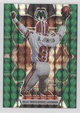 2023 Panini Mosaic Green Prizm Billy Johnson White Shoes #11 1g57