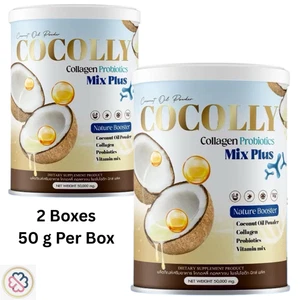 Coconut powder Cocolly Keto Collagen Probiotic Natural Booster Concentrated