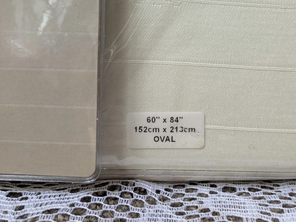 Lenox Simply Fine Spill Proof Linen Table Cloth 60" x 84" Oval NEW - Image 2 of 4