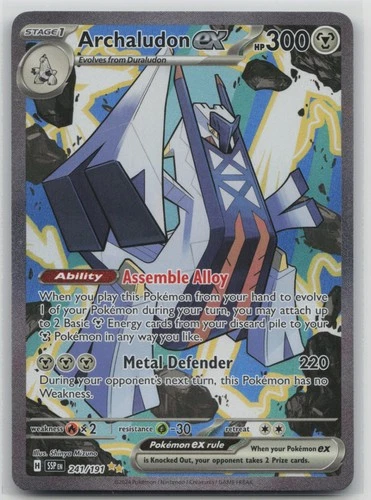 Pokemon Card Archaludon ex Special Illustration Rare Surging Sparks 241/191