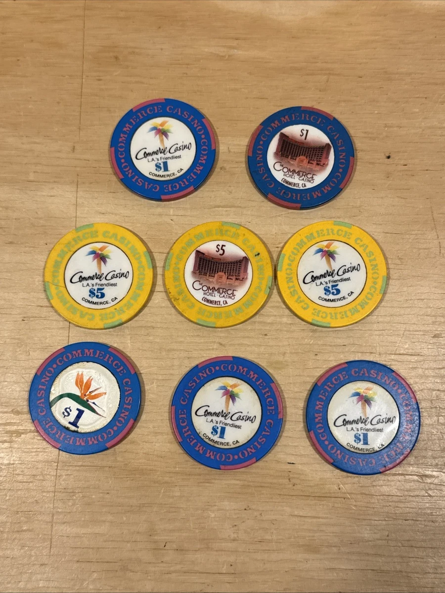 Rare Casino Chips In Collectible Individual $5 Casino Chips for